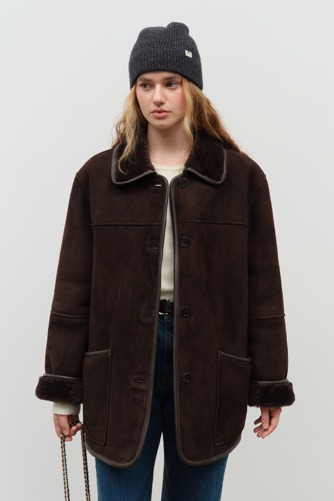 Sheepskin coat